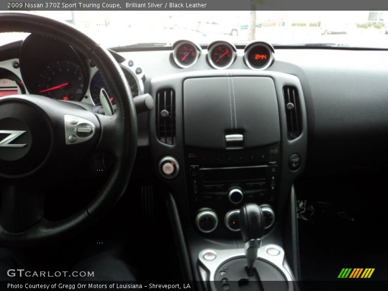 Brilliant Silver / Black Leather 2009 Nissan 370Z Sport Touring Coupe
