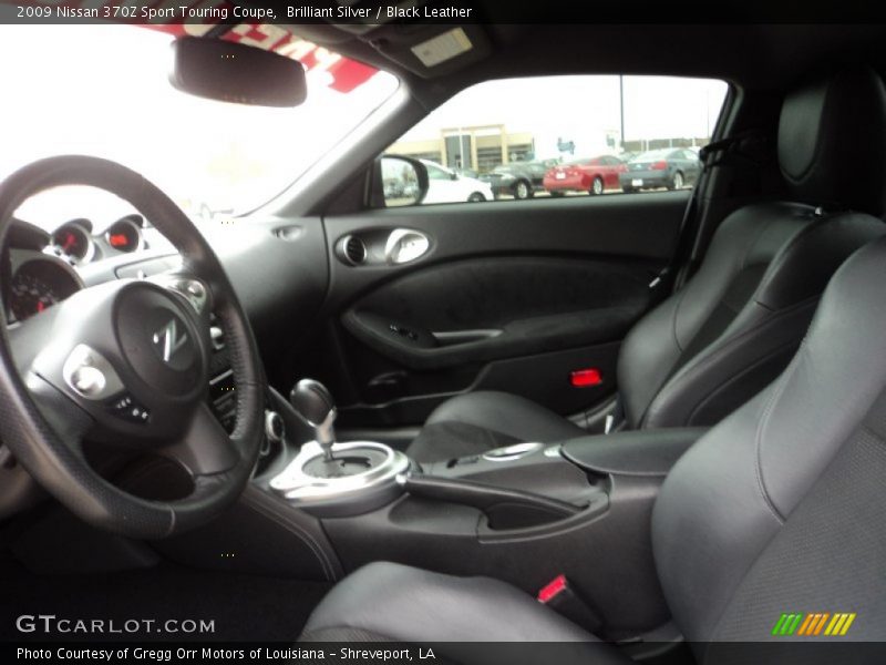 Brilliant Silver / Black Leather 2009 Nissan 370Z Sport Touring Coupe