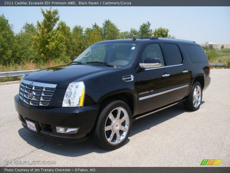 Black Raven / Cashmere/Cocoa 2011 Cadillac Escalade ESV Premium AWD