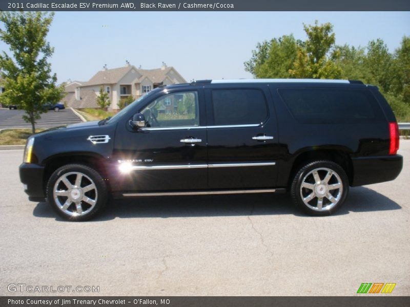 Black Raven / Cashmere/Cocoa 2011 Cadillac Escalade ESV Premium AWD