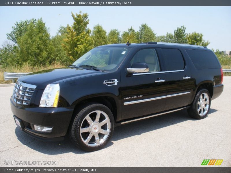 Black Raven / Cashmere/Cocoa 2011 Cadillac Escalade ESV Premium AWD