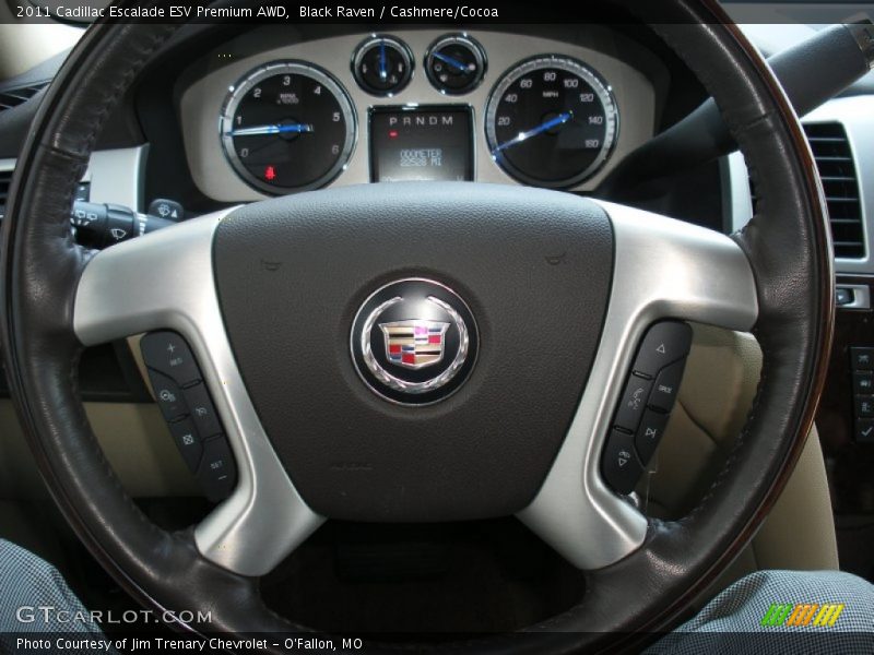 Black Raven / Cashmere/Cocoa 2011 Cadillac Escalade ESV Premium AWD