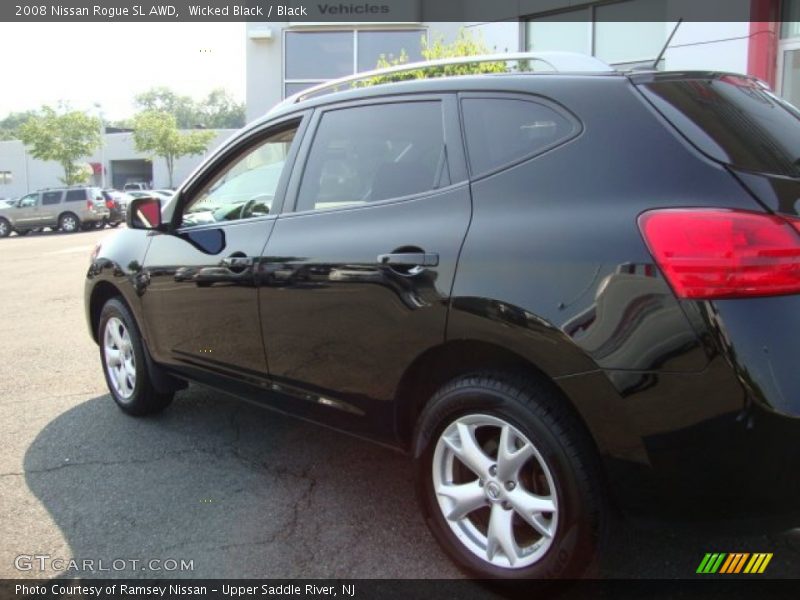 Wicked Black / Black 2008 Nissan Rogue SL AWD