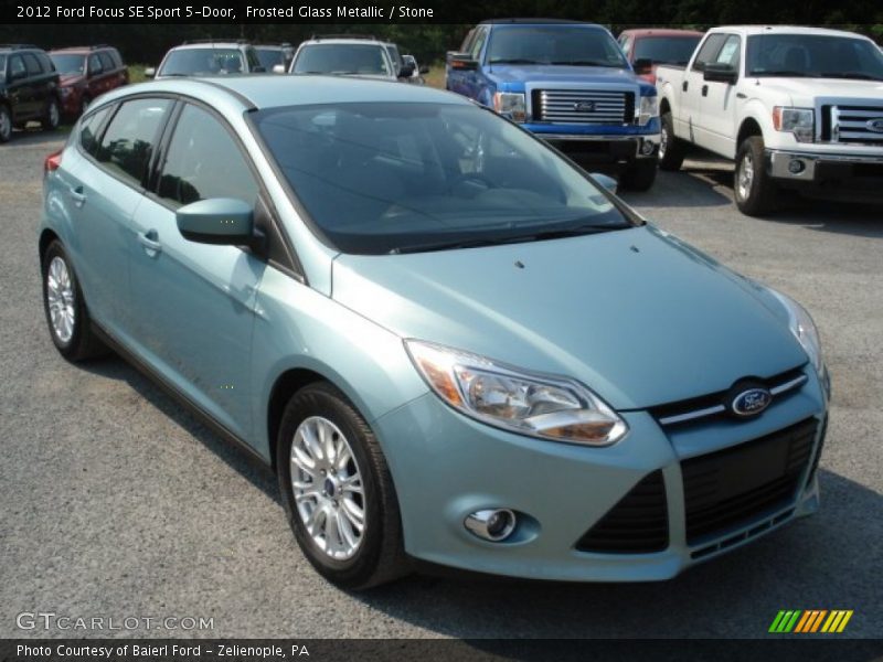 Frosted Glass Metallic / Stone 2012 Ford Focus SE Sport 5-Door