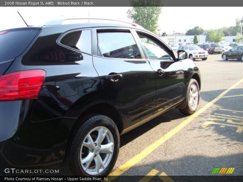 Wicked Black / Black 2008 Nissan Rogue SL AWD