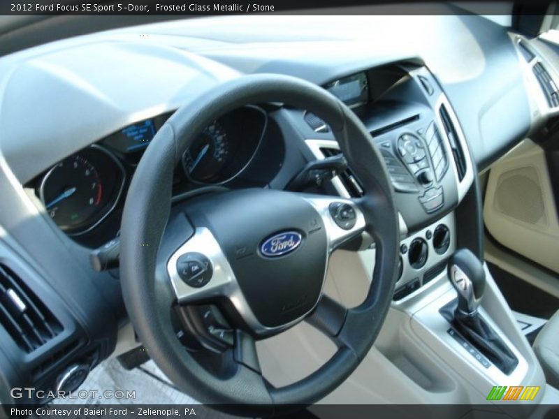Frosted Glass Metallic / Stone 2012 Ford Focus SE Sport 5-Door
