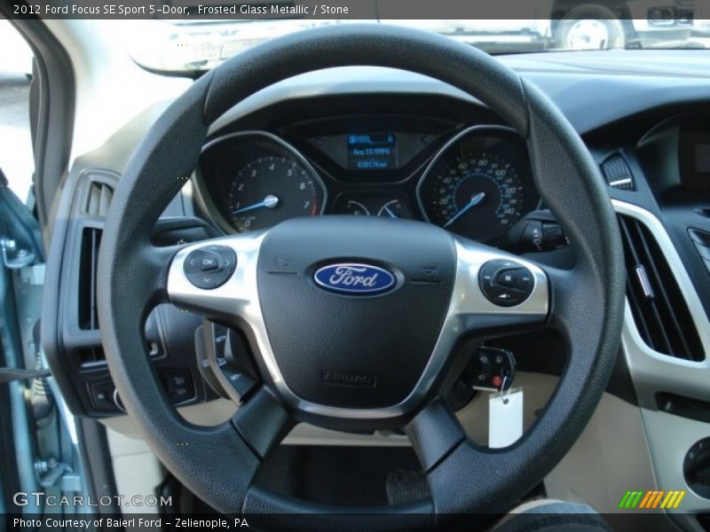 Frosted Glass Metallic / Stone 2012 Ford Focus SE Sport 5-Door