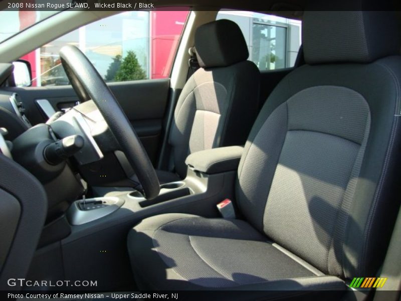 Wicked Black / Black 2008 Nissan Rogue SL AWD