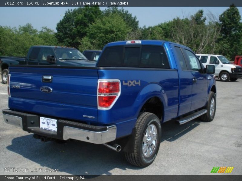 Blue Flame Metallic / Pale Adobe 2012 Ford F150 XLT SuperCab 4x4