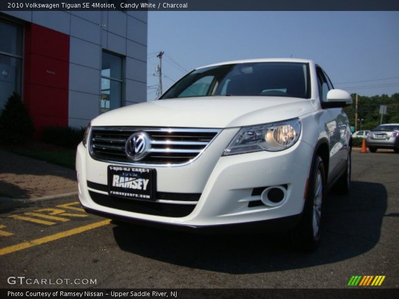 Candy White / Charcoal 2010 Volkswagen Tiguan SE 4Motion