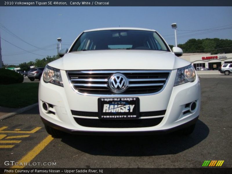Candy White / Charcoal 2010 Volkswagen Tiguan SE 4Motion