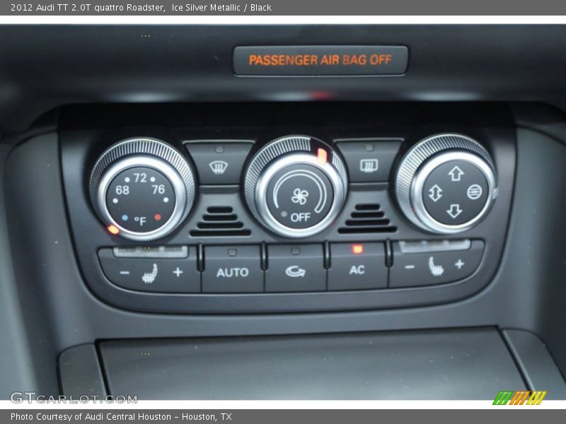 Controls of 2012 TT 2.0T quattro Roadster