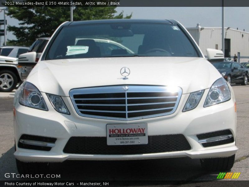 Arctic White / Black 2012 Mercedes-Benz E 350 4Matic Sedan