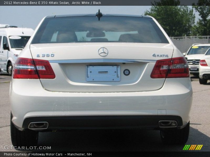 Arctic White / Black 2012 Mercedes-Benz E 350 4Matic Sedan