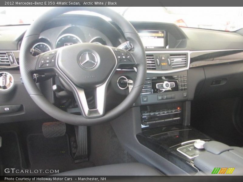 Arctic White / Black 2012 Mercedes-Benz E 350 4Matic Sedan