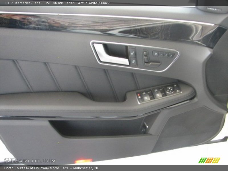 Arctic White / Black 2012 Mercedes-Benz E 350 4Matic Sedan