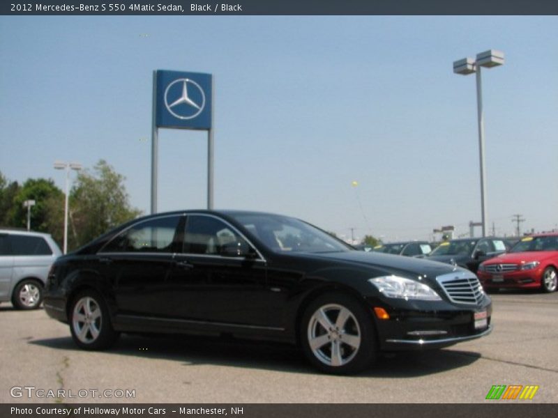 Black / Black 2012 Mercedes-Benz S 550 4Matic Sedan