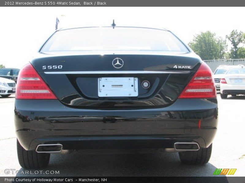 Black / Black 2012 Mercedes-Benz S 550 4Matic Sedan
