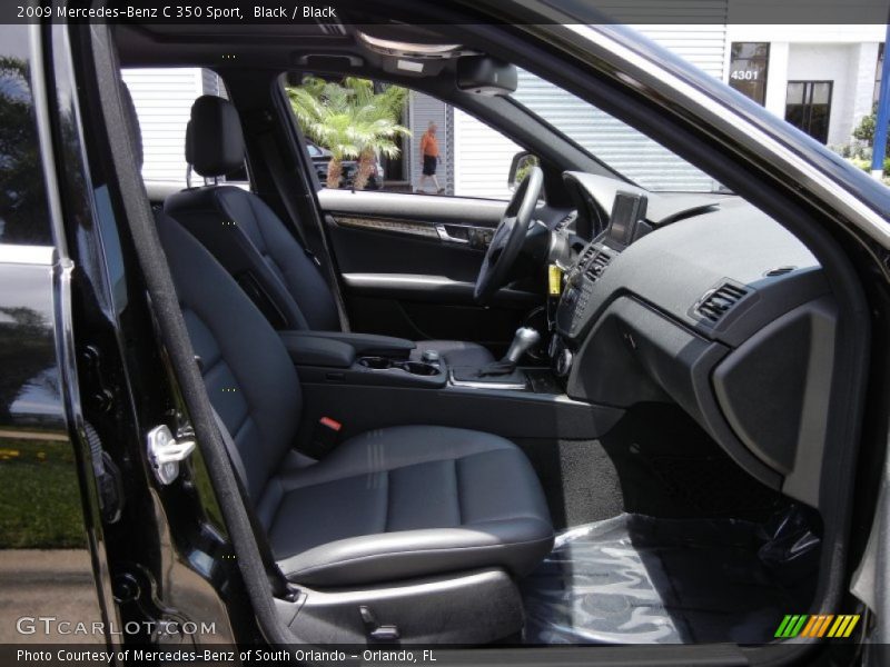 Black / Black 2009 Mercedes-Benz C 350 Sport