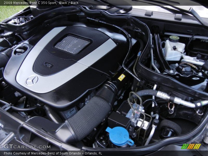 Black / Black 2009 Mercedes-Benz C 350 Sport