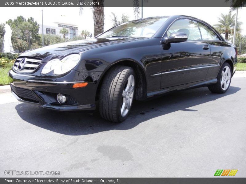 Black / Stone 2009 Mercedes-Benz CLK 350 Coupe