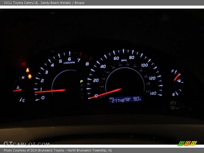 Sandy Beach Metallic / Bisque 2011 Toyota Camry LE