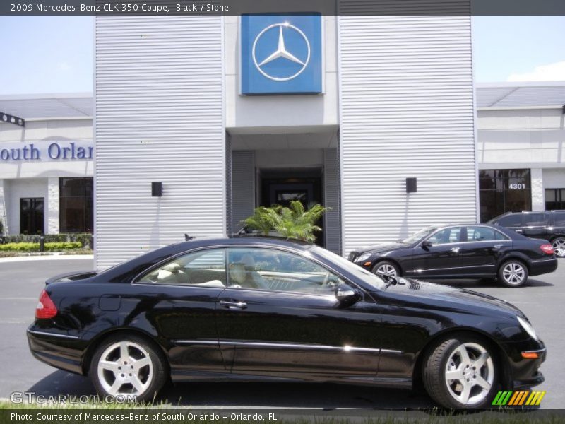 Black / Stone 2009 Mercedes-Benz CLK 350 Coupe