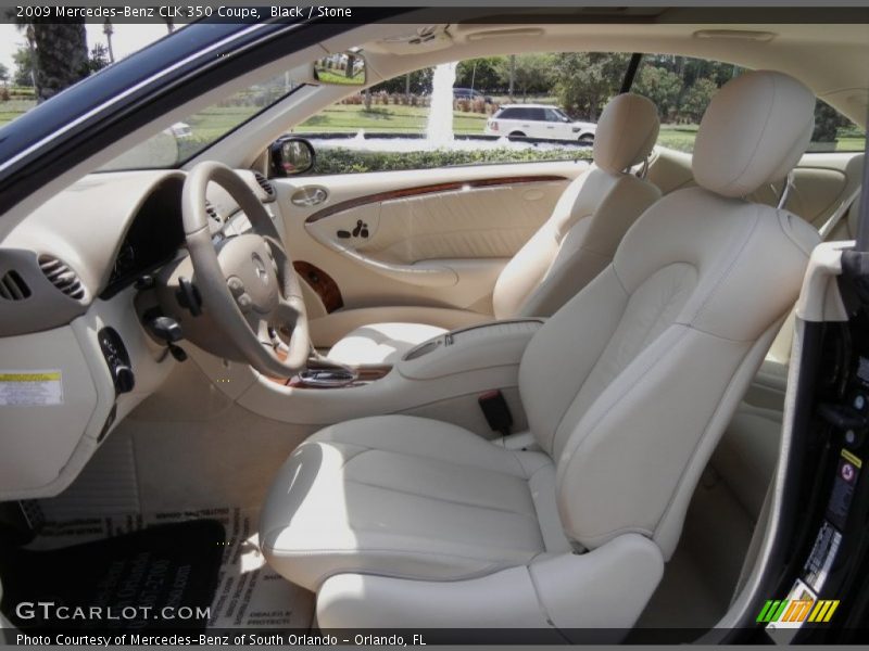 Black / Stone 2009 Mercedes-Benz CLK 350 Coupe