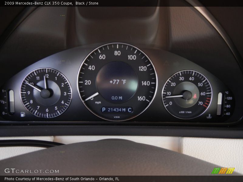 Black / Stone 2009 Mercedes-Benz CLK 350 Coupe