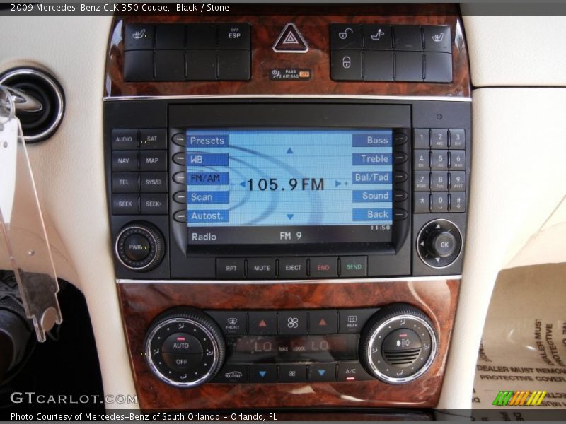 Black / Stone 2009 Mercedes-Benz CLK 350 Coupe