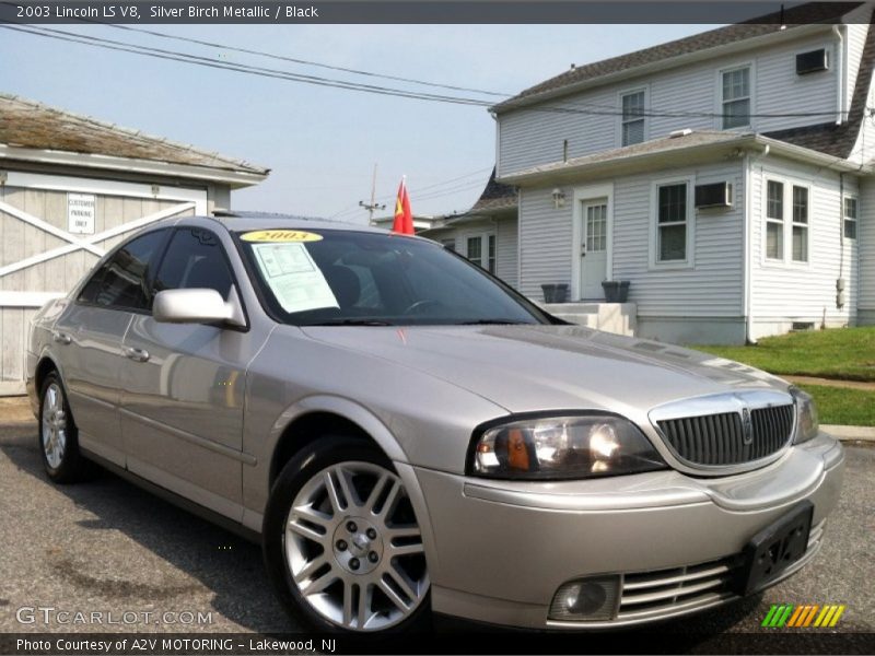 Silver Birch Metallic / Black 2003 Lincoln LS V8