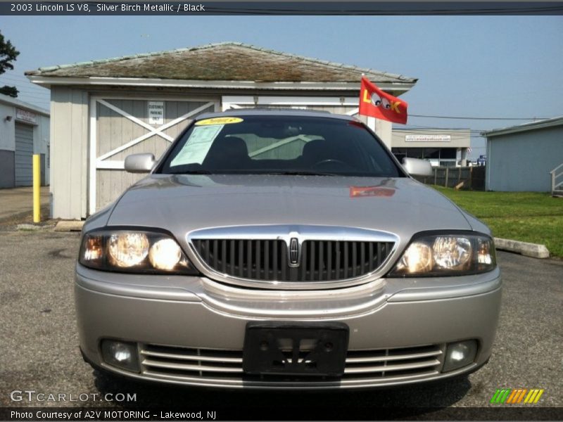 Silver Birch Metallic / Black 2003 Lincoln LS V8