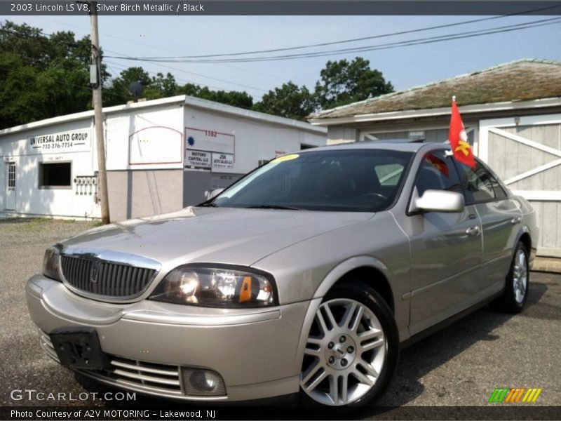 Silver Birch Metallic / Black 2003 Lincoln LS V8