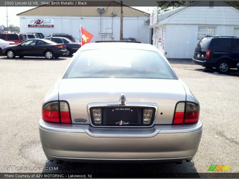 Silver Birch Metallic / Black 2003 Lincoln LS V8