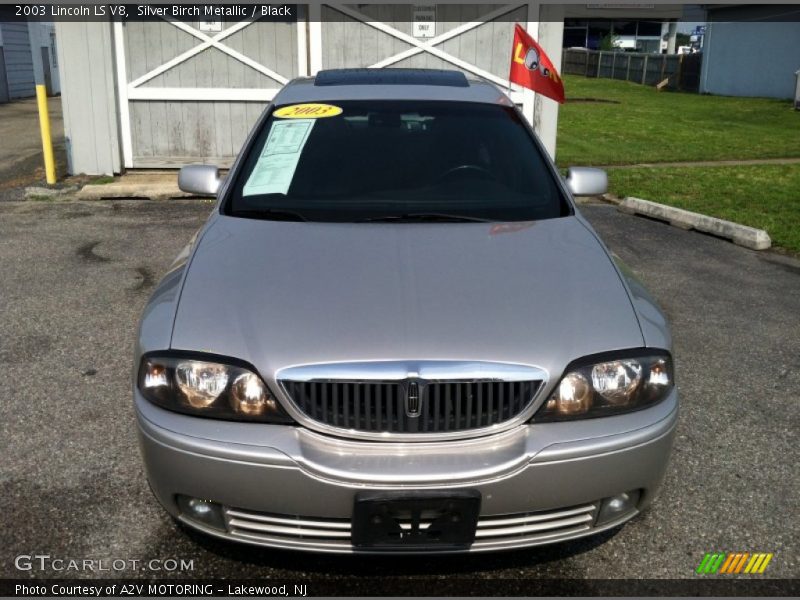 Silver Birch Metallic / Black 2003 Lincoln LS V8