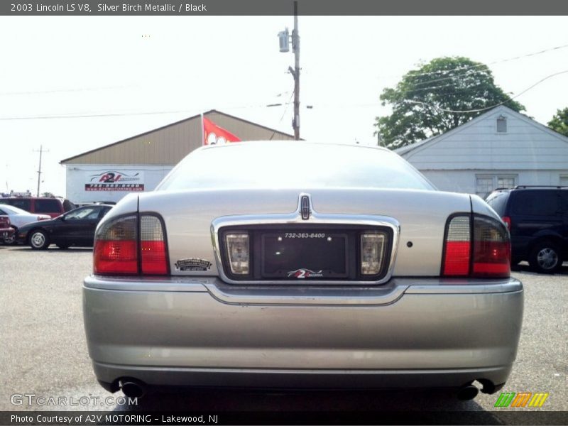 Silver Birch Metallic / Black 2003 Lincoln LS V8