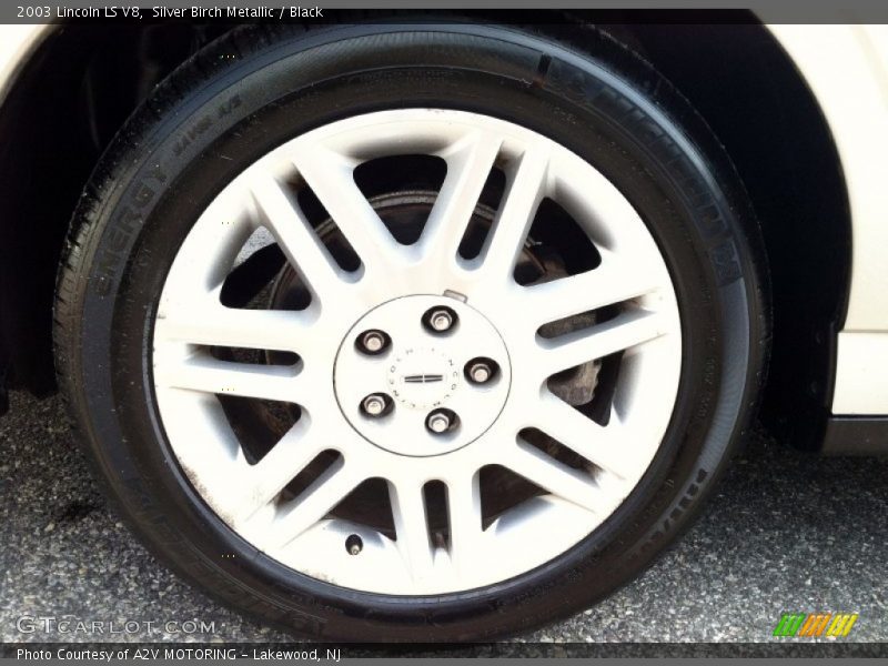 Silver Birch Metallic / Black 2003 Lincoln LS V8