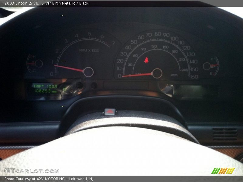 Silver Birch Metallic / Black 2003 Lincoln LS V8