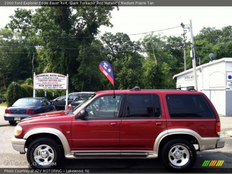 Dark Toreador Red Metallic / Medium Prairie Tan 2000 Ford Explorer Eddie Bauer 4x4