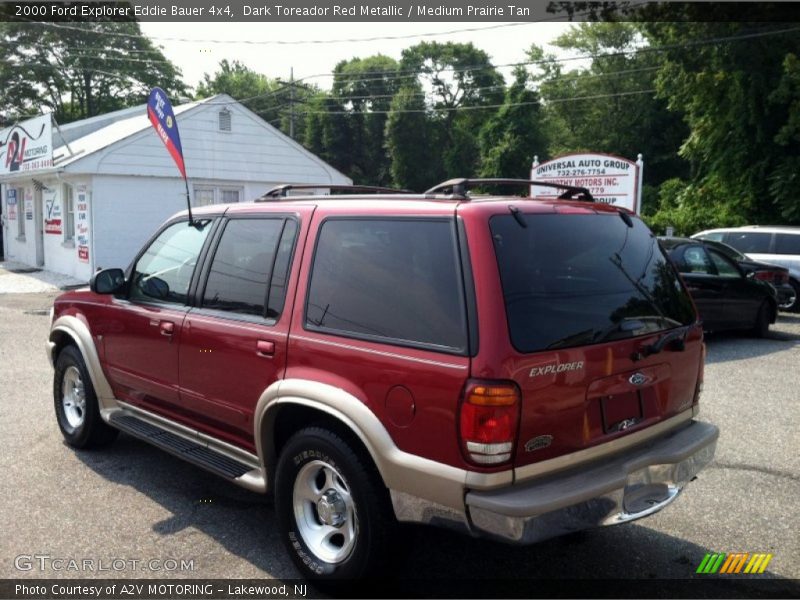 Dark Toreador Red Metallic / Medium Prairie Tan 2000 Ford Explorer Eddie Bauer 4x4
