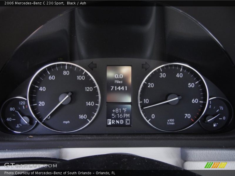 Black / Ash 2006 Mercedes-Benz C 230 Sport