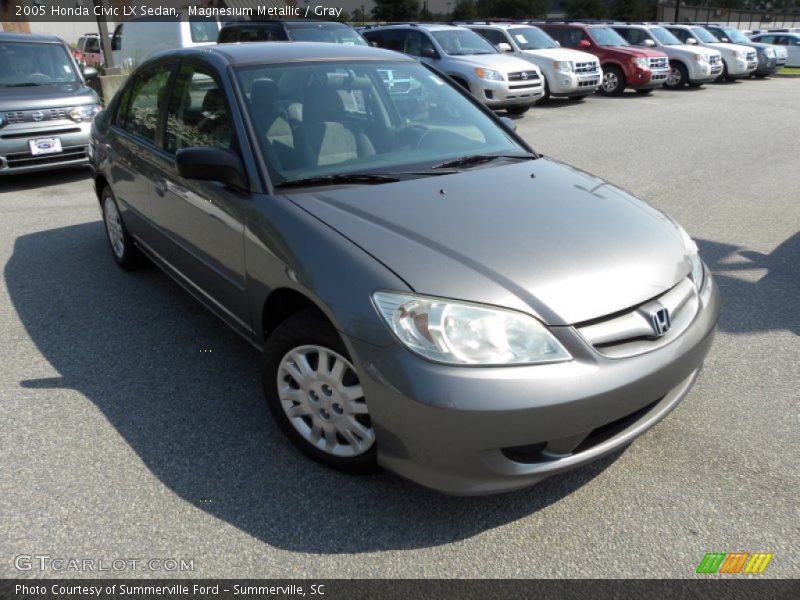 Magnesium Metallic / Gray 2005 Honda Civic LX Sedan