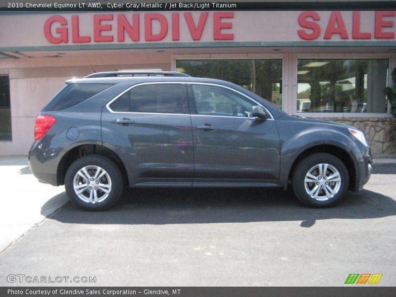 Cyber Gray Metallic / Jet Black/Light Titanium 2010 Chevrolet Equinox LT AWD
