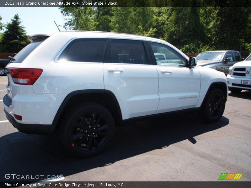 Stone White / Black 2012 Jeep Grand Cherokee Altitude 4x4