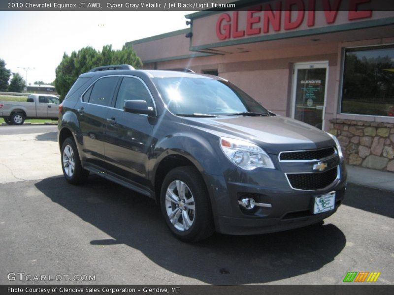 Cyber Gray Metallic / Jet Black/Light Titanium 2010 Chevrolet Equinox LT AWD