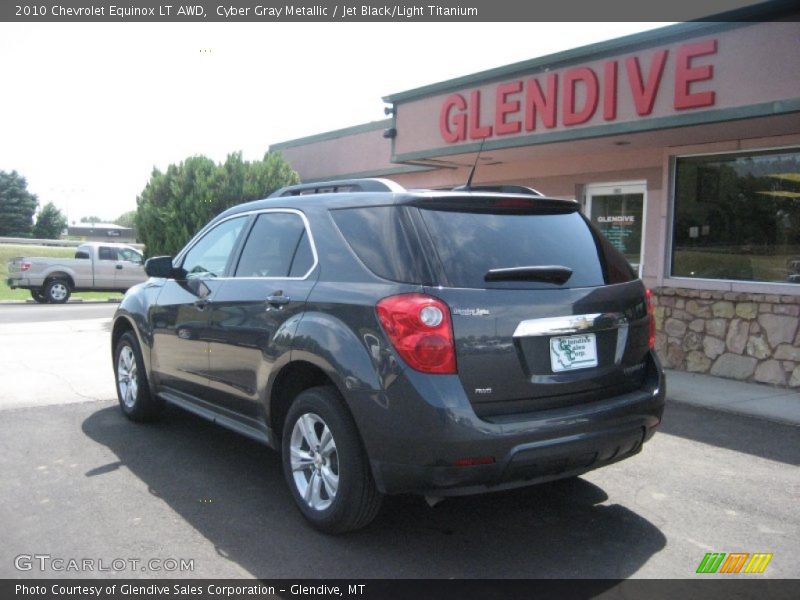 Cyber Gray Metallic / Jet Black/Light Titanium 2010 Chevrolet Equinox LT AWD