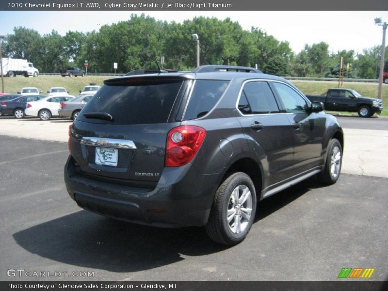 Cyber Gray Metallic / Jet Black/Light Titanium 2010 Chevrolet Equinox LT AWD