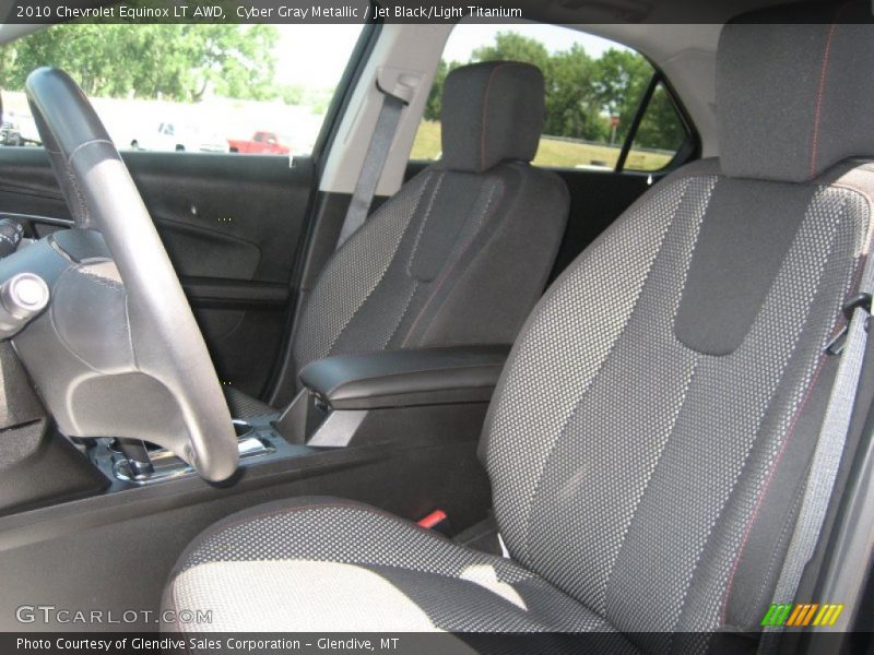 Cyber Gray Metallic / Jet Black/Light Titanium 2010 Chevrolet Equinox LT AWD