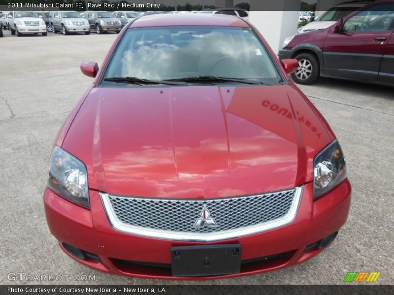 Rave Red / Medium Gray 2011 Mitsubishi Galant FE