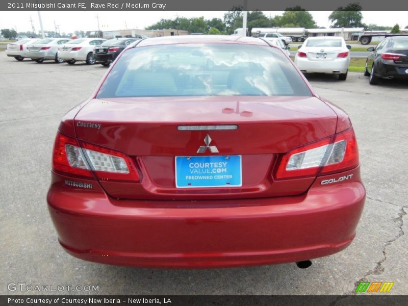 Rave Red / Medium Gray 2011 Mitsubishi Galant FE